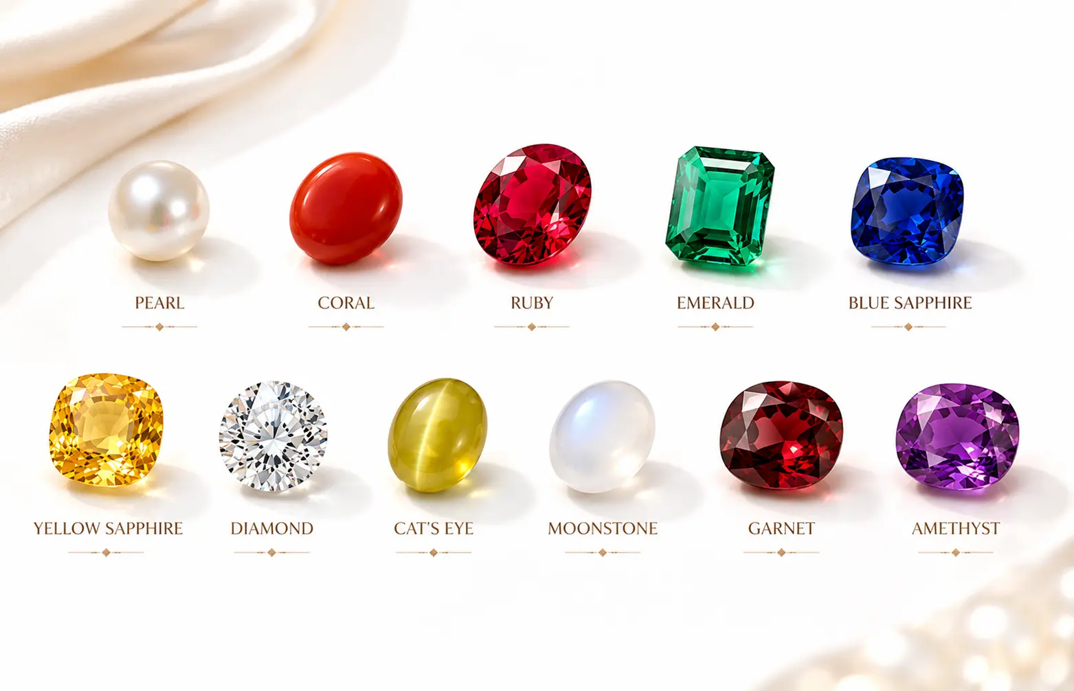 Colorful gemstones